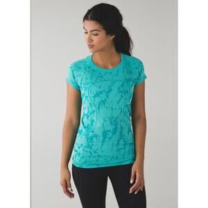 EUC Lululemon Swiftly Tech Short Sleeve Crew
Heathered Cosmic Teal 6